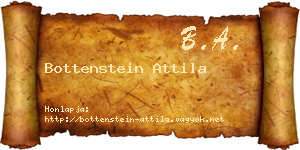Bottenstein Attila névjegykártya